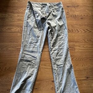Women’s Dress Pants Express Design Studio Editor Plaid Grey